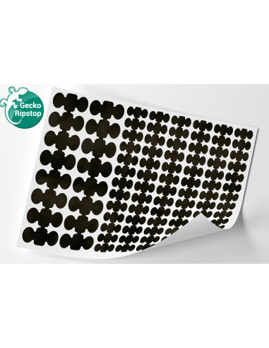 GECKO Ripstop SCHWARZ | A4 Blatt (env. 30 cm x 21 cm)