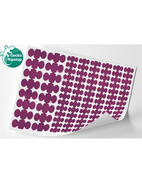 GECKO tissu Ripstop adhésivé VIOLET | feuille A4 (env. 30 cm x 21 cm)