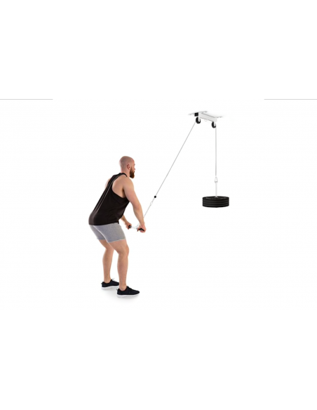 Mounting a pair of pulleys on risers
