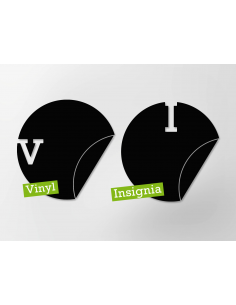 Klebrigkeit Testaufkleber |2 INSIGNIA &  2 VINYL