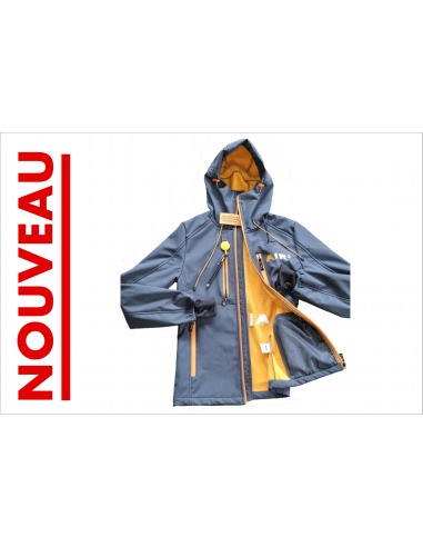 Softshell jacket AIR 3 with style and stylus  | Size L