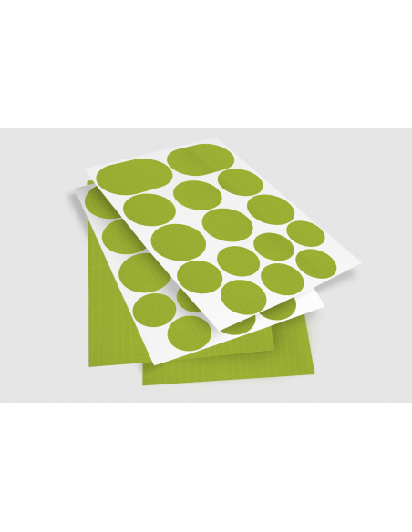 Mischpackung Ripstop Stoff HELL GRÜN | Blätter A6 (total 30 cm x 21 cm)