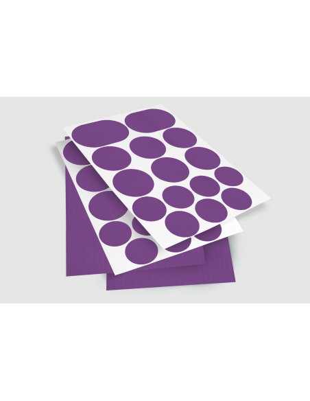 Mischpackung Ripstop Stoff LILA | Blätter A6 (total 30 cm x 21 cm)