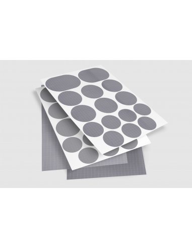 Pack mixed fabric Ripstop adhesive GREY | sheets A6 (total 30 cm x 21 cm)