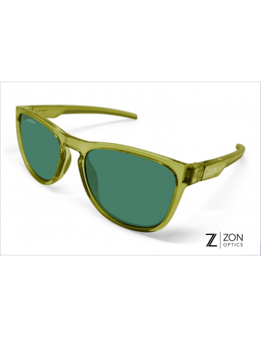 Lunettes MALIBU vert brillant transparent & verres G15