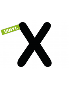 SHV number X "SLICE" VINYL | 40 cm black