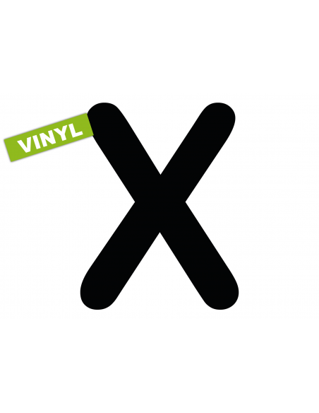 SHV number X "SLICE" VINYL | 40 cm black