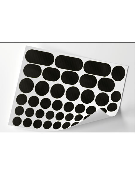Ripstop BLACK | sheet A4 (approx. 30 cm x 21 cm)