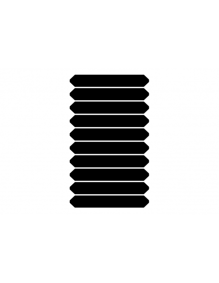 SHV Nummern "DIGIT" VINYL (10 Balken) | für 40 cm Nummer schwarz