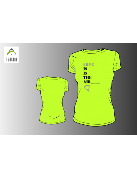 T-Shirt LOVE, Frau, Grün, L