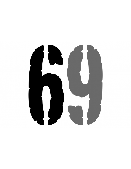 INSIGNIA SHV number 6/9 CARGO | 40 cm black