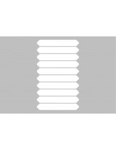 10 segments DIGIT FSVL en VINYL BLANC | pour chiffre de...